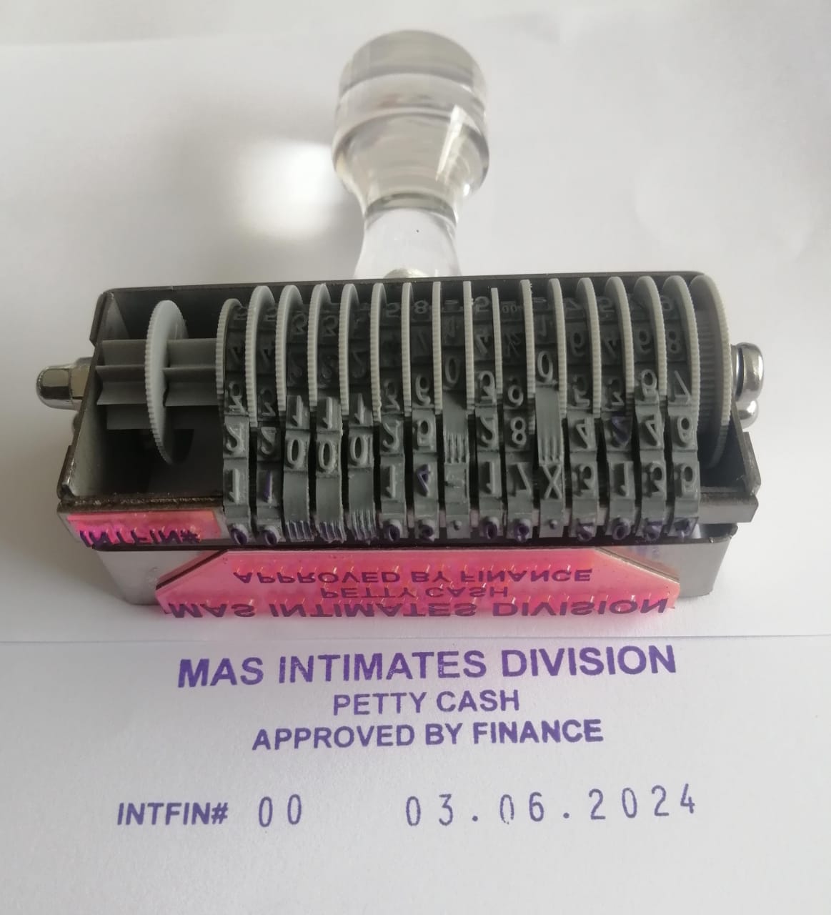 Adjustable Customized Batch Number with Date Stamp